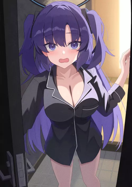 Suprise visiting Yuuka by marxsander2016