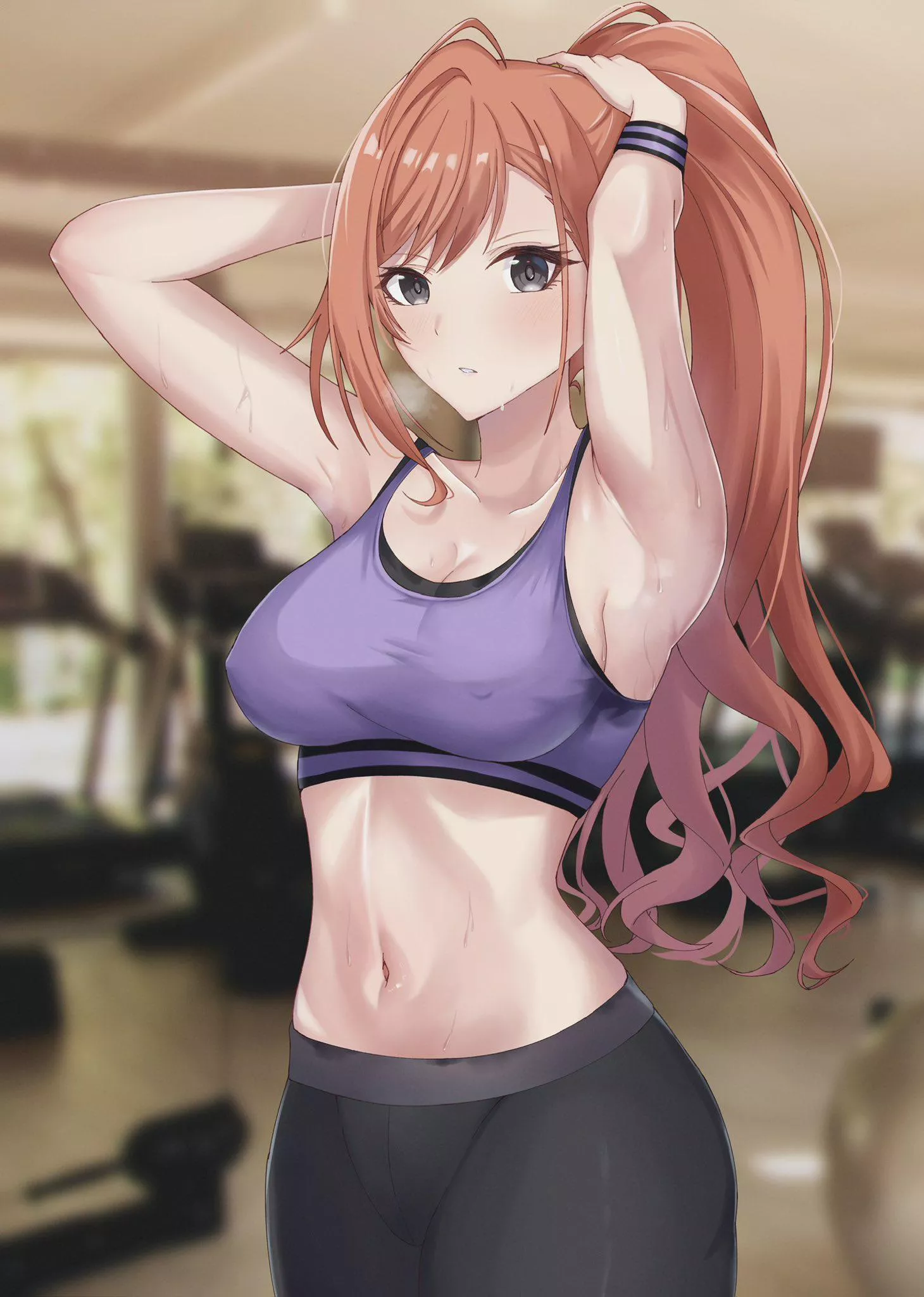 Sweaty after gym posted by konosubak