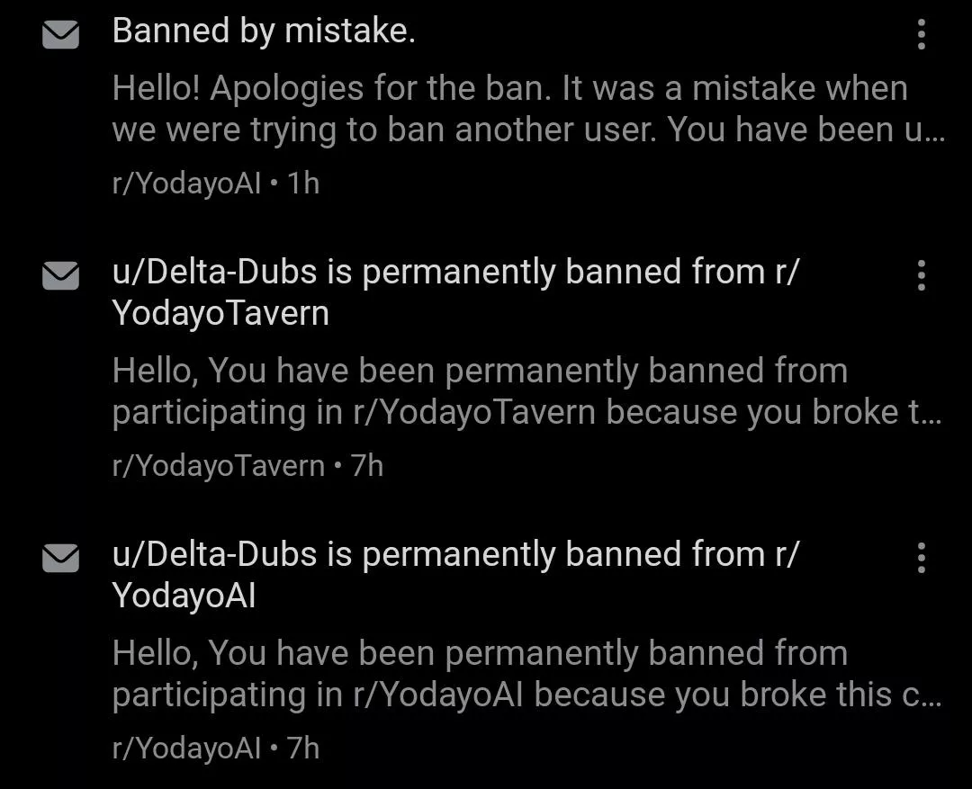 That was an unpleasant experience. Does a ban affect my karma?  posted by Delta-Dubs