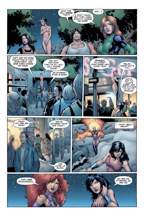 The Last Page from Freefall’s Free Run in [DC/Wildstorm: Dreamwar, 2007, #2] by Tempaccountmaybe