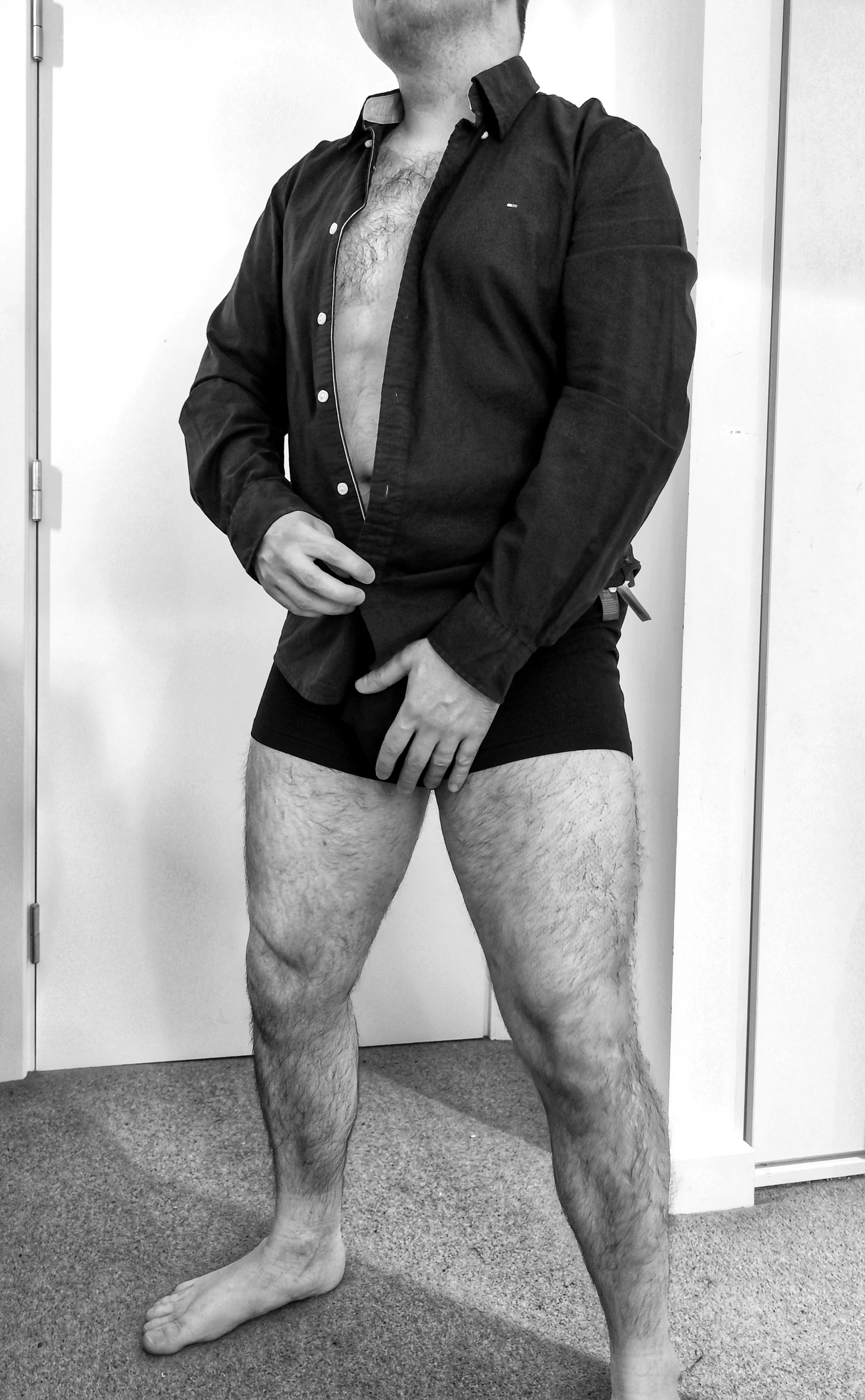 Trying to decide whether to get dressed or undressed posted by DadlySins