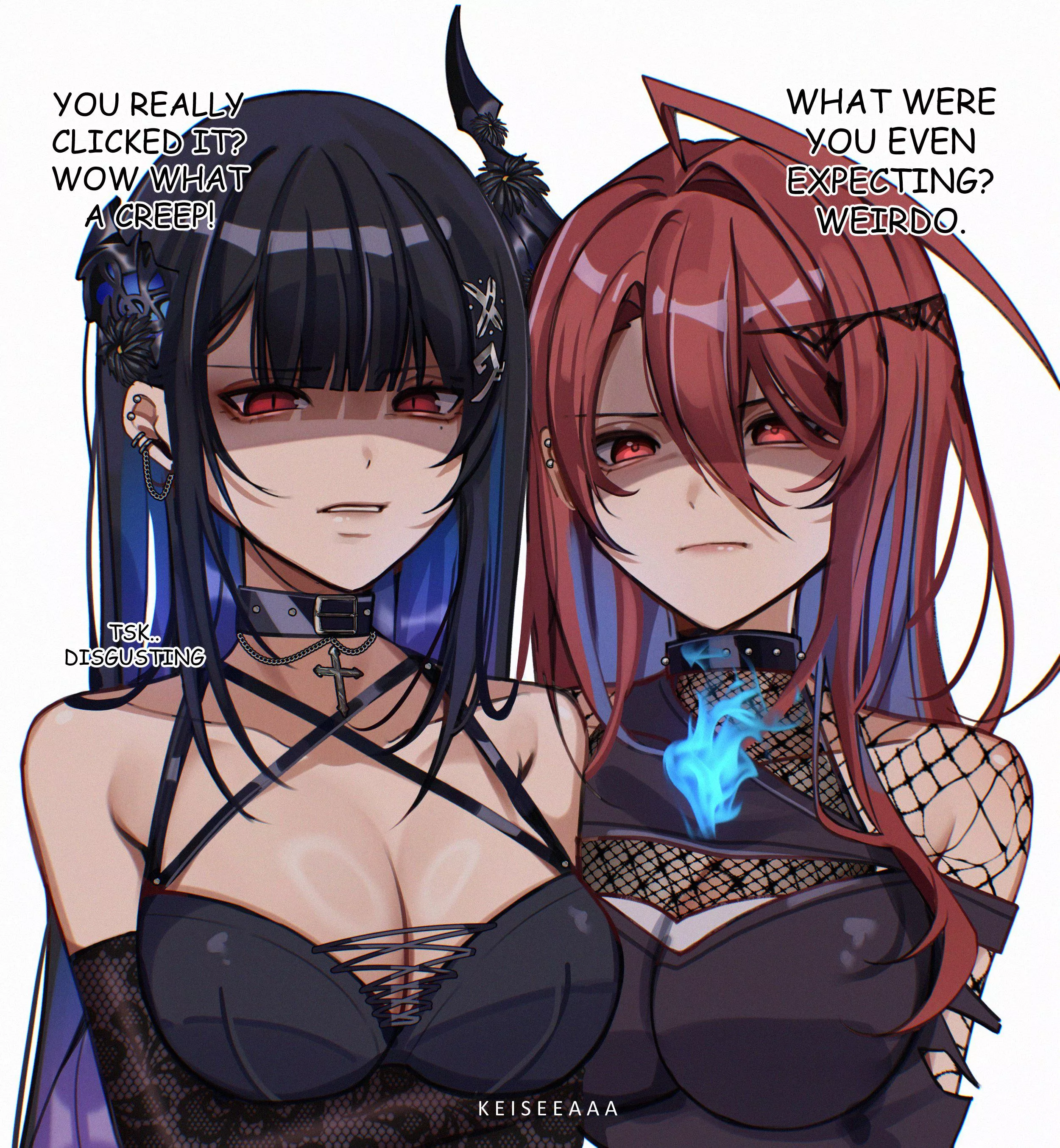Two Goth Girls [Hololive EN Advent x Justice] posted by xdragon2k
