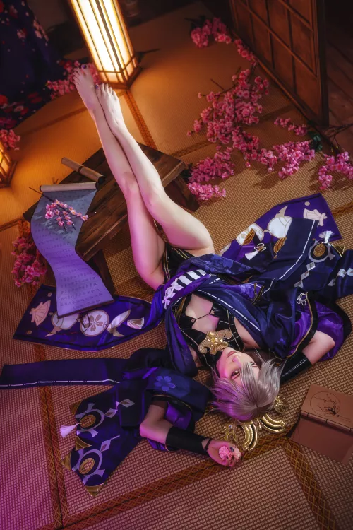 Yae Miko alt dress cosplay by BellatrixAiden by bellatrix_aiden