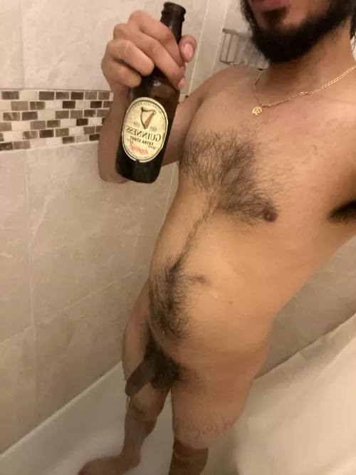 Cold Guinness and warm shower. Best way to get ready for Monday by Every_Ambassador_274