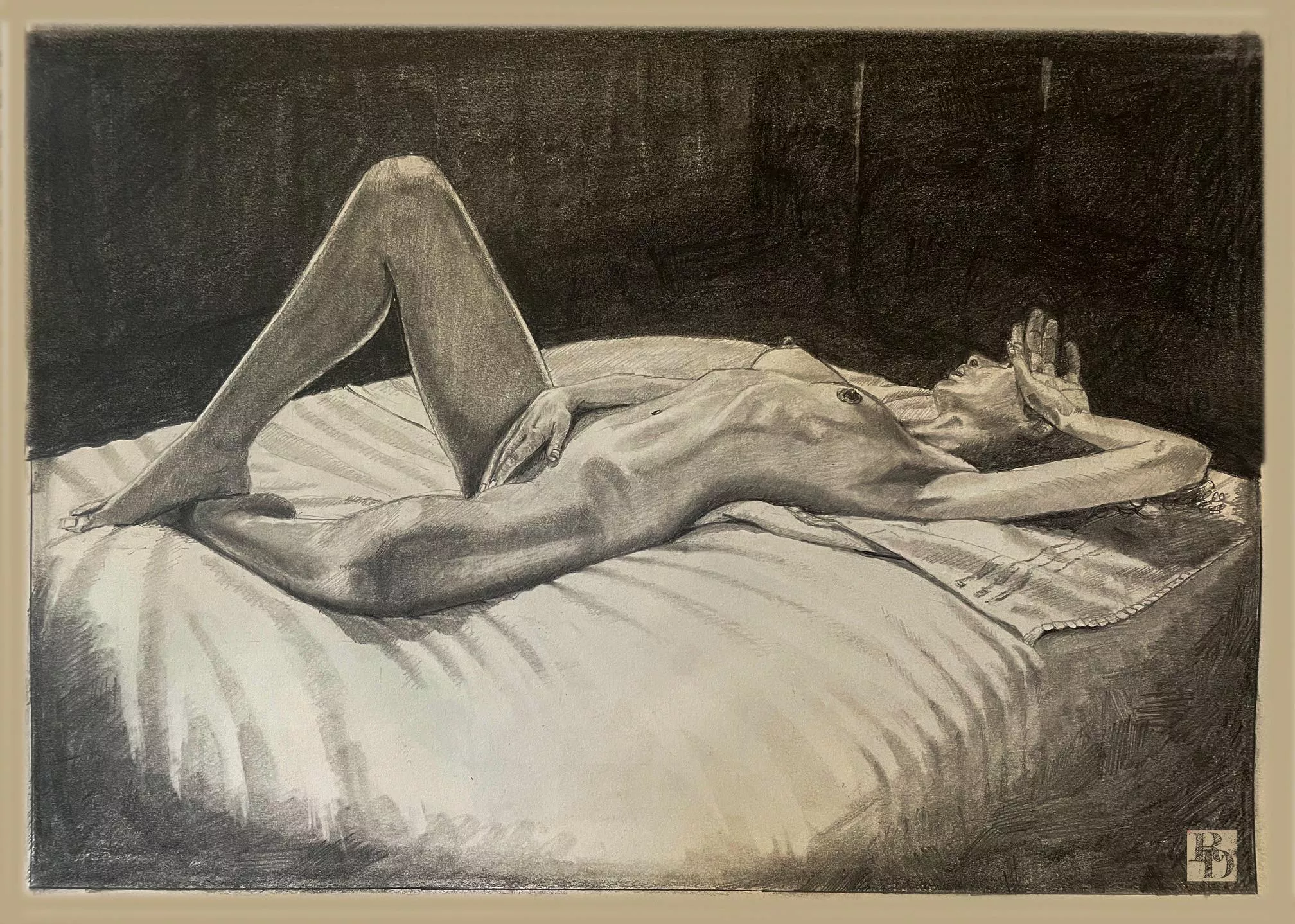 Daydreaming/graphite drawing of Rah Cleopatra by me posted by RustyRussDean