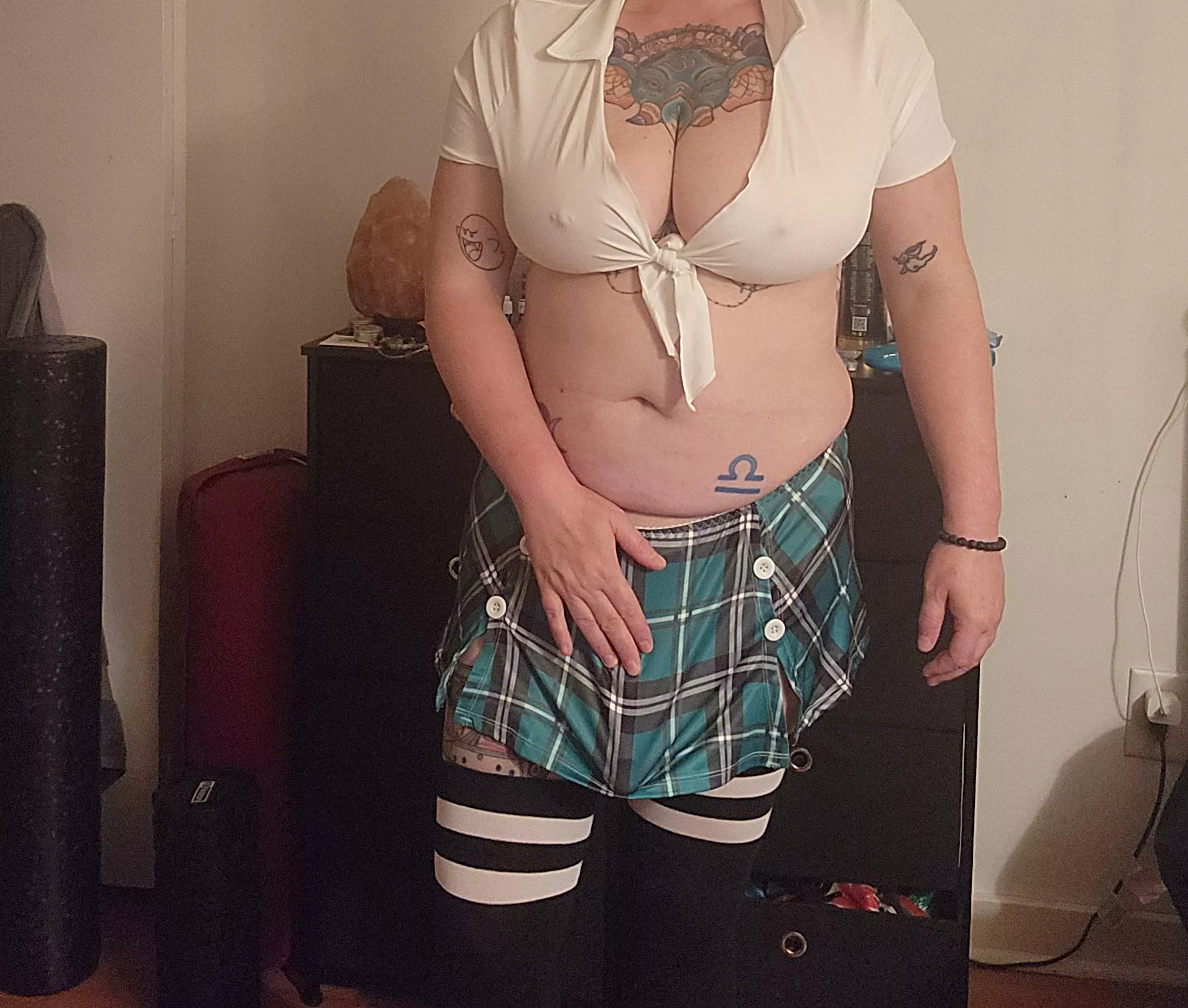 Guess what this schoolgirl has for you  posted by DefiledGoddessLuna