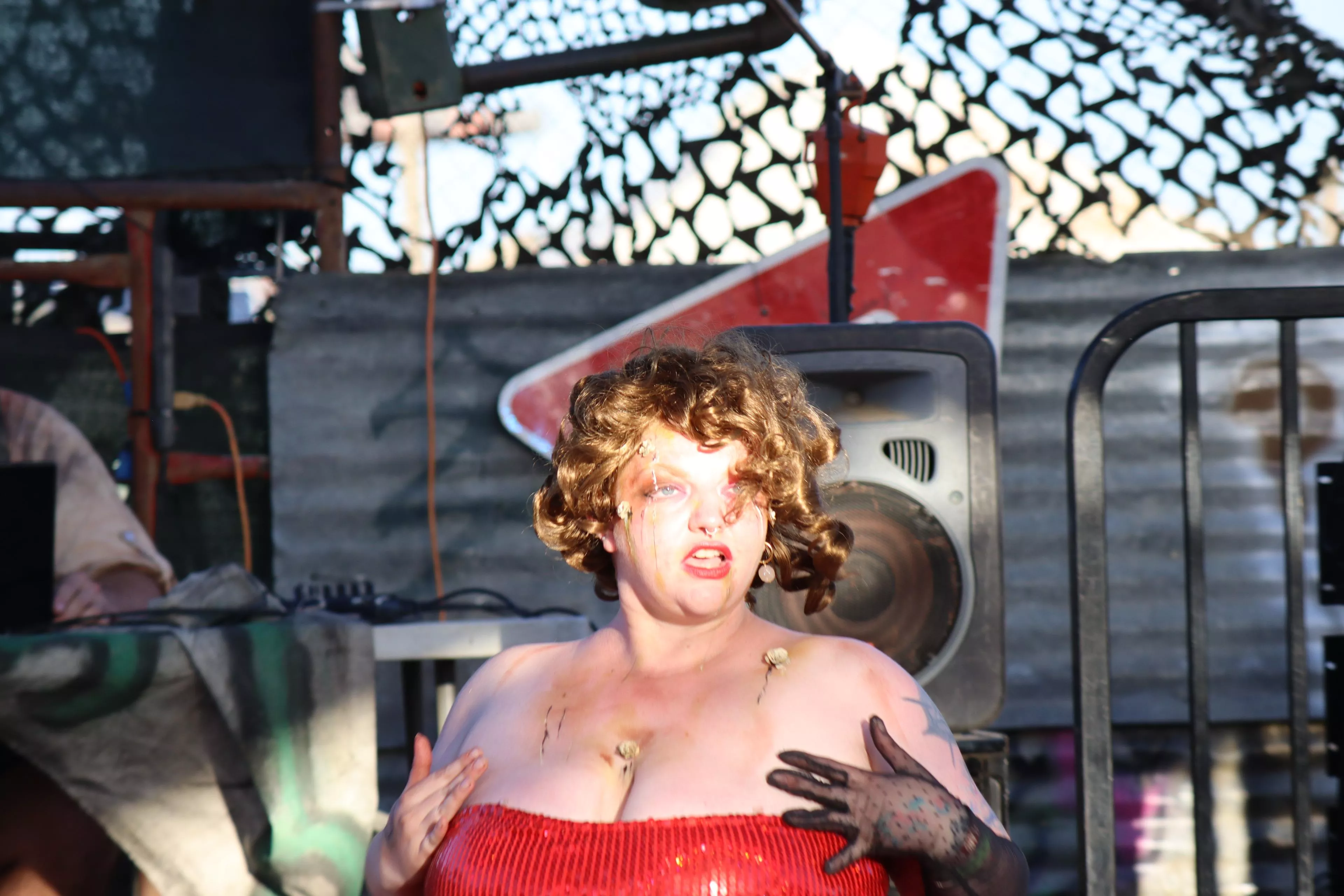 I cut my dress off for this posted by satinelabelle