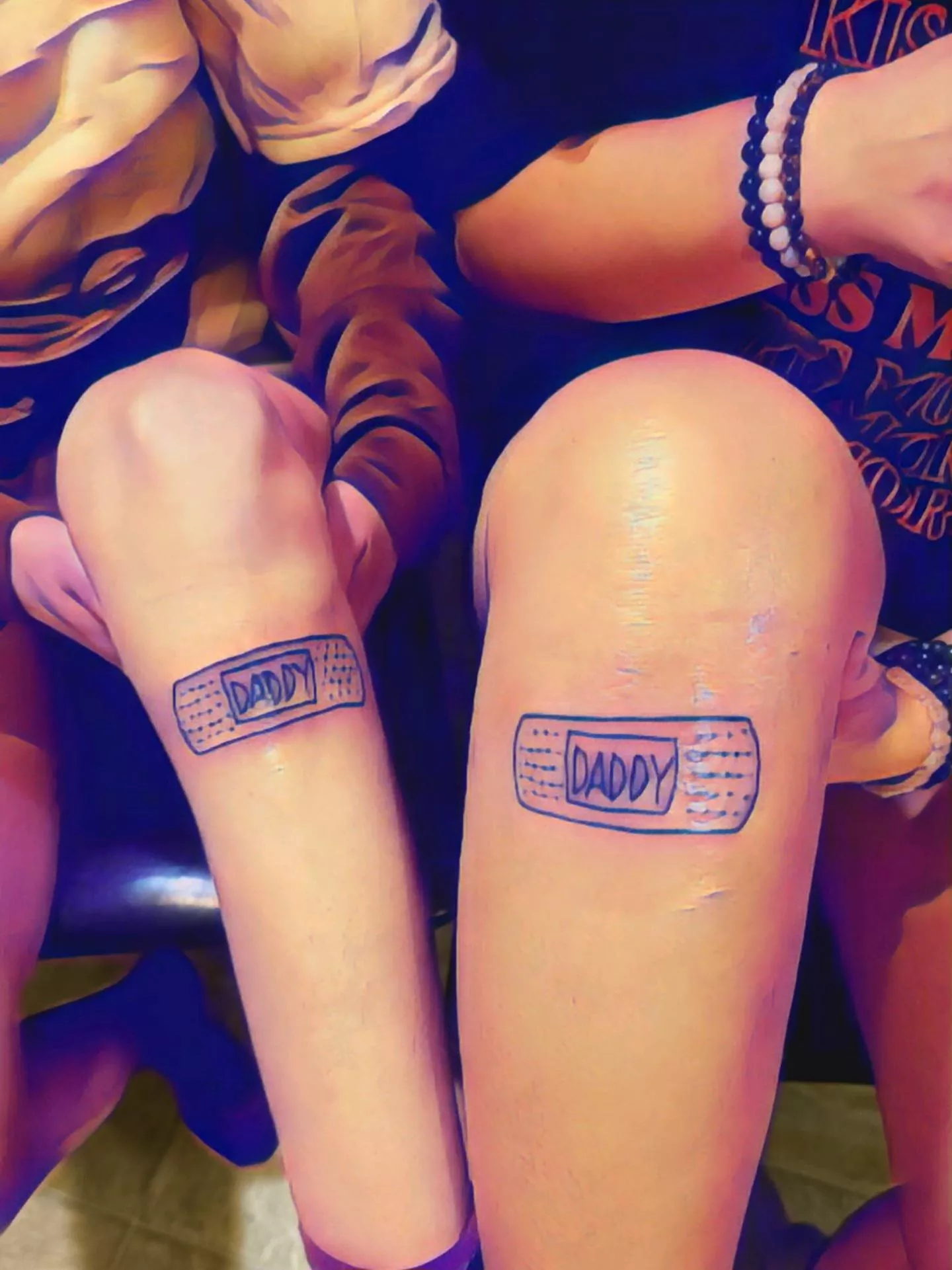 I got matching Daddy tattoos with Chibi 💕 posted by littlerosexo