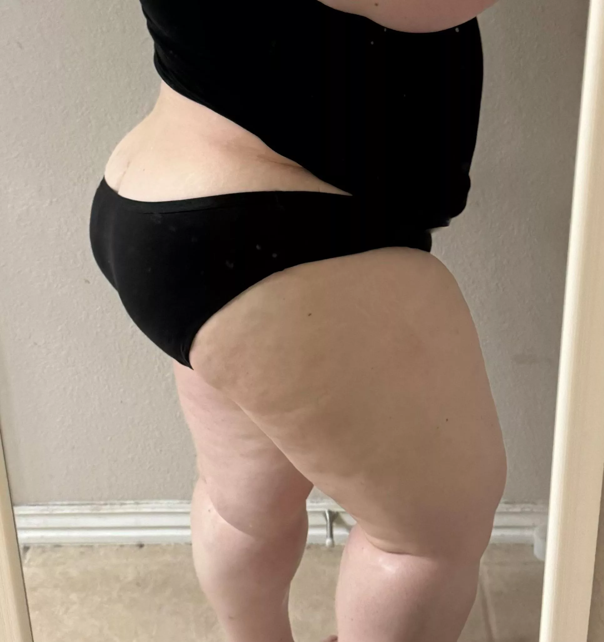 I have constant booty peek out the top of my panties  posted by The_Bubblebooty