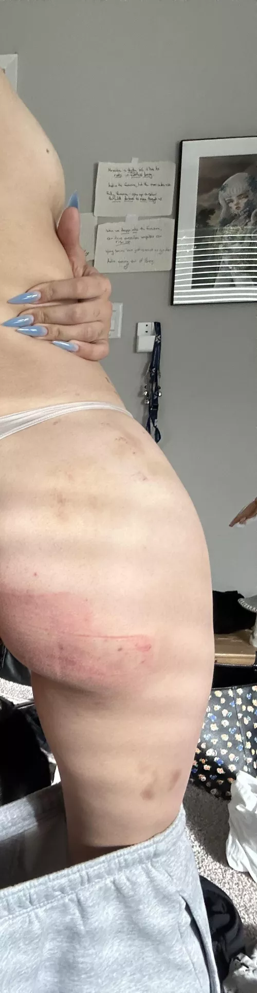 I love when he uses the belt on me by ShiftAccomplished579