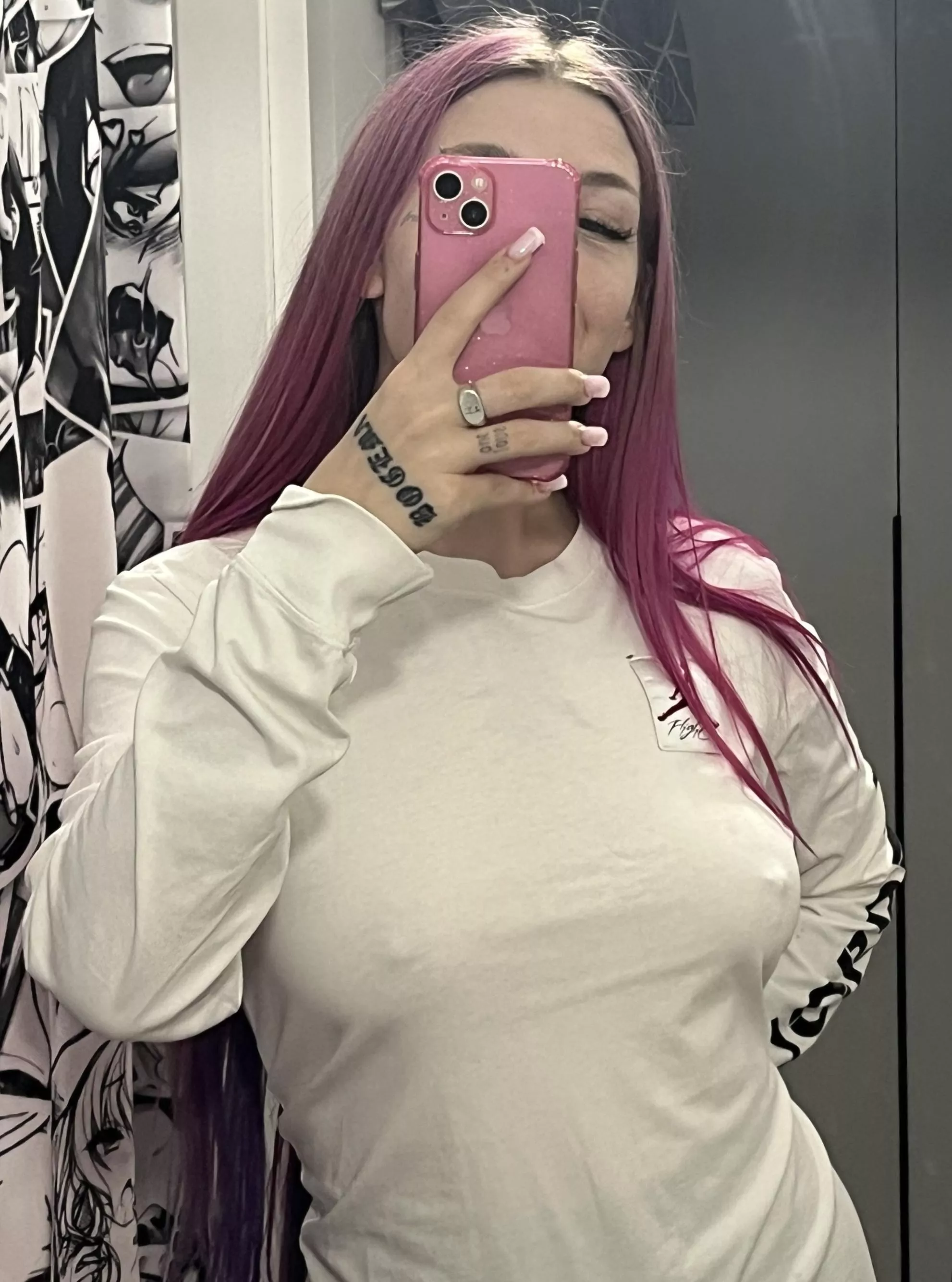 I took a selfie before I went out, so everyone would be looking at my nipples posted by StrawberryJoyy