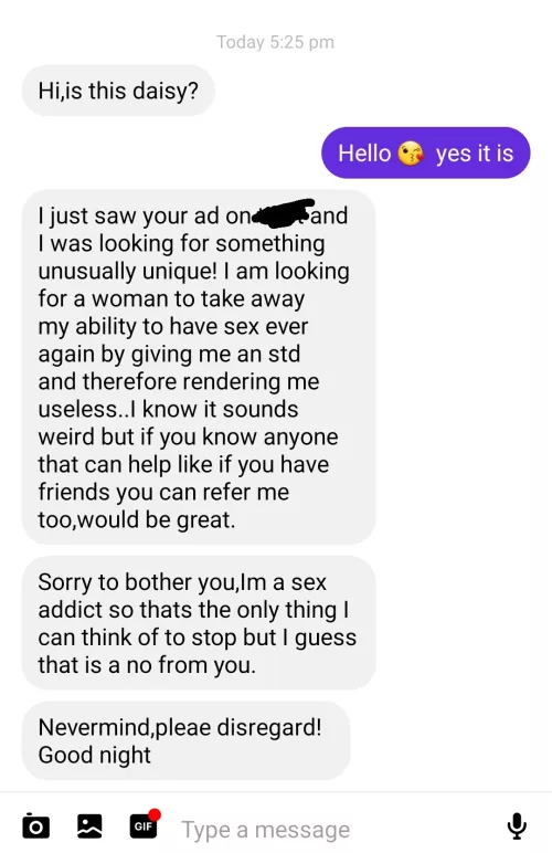 I'd be happy to castrate you instead? by Masked_Daisy