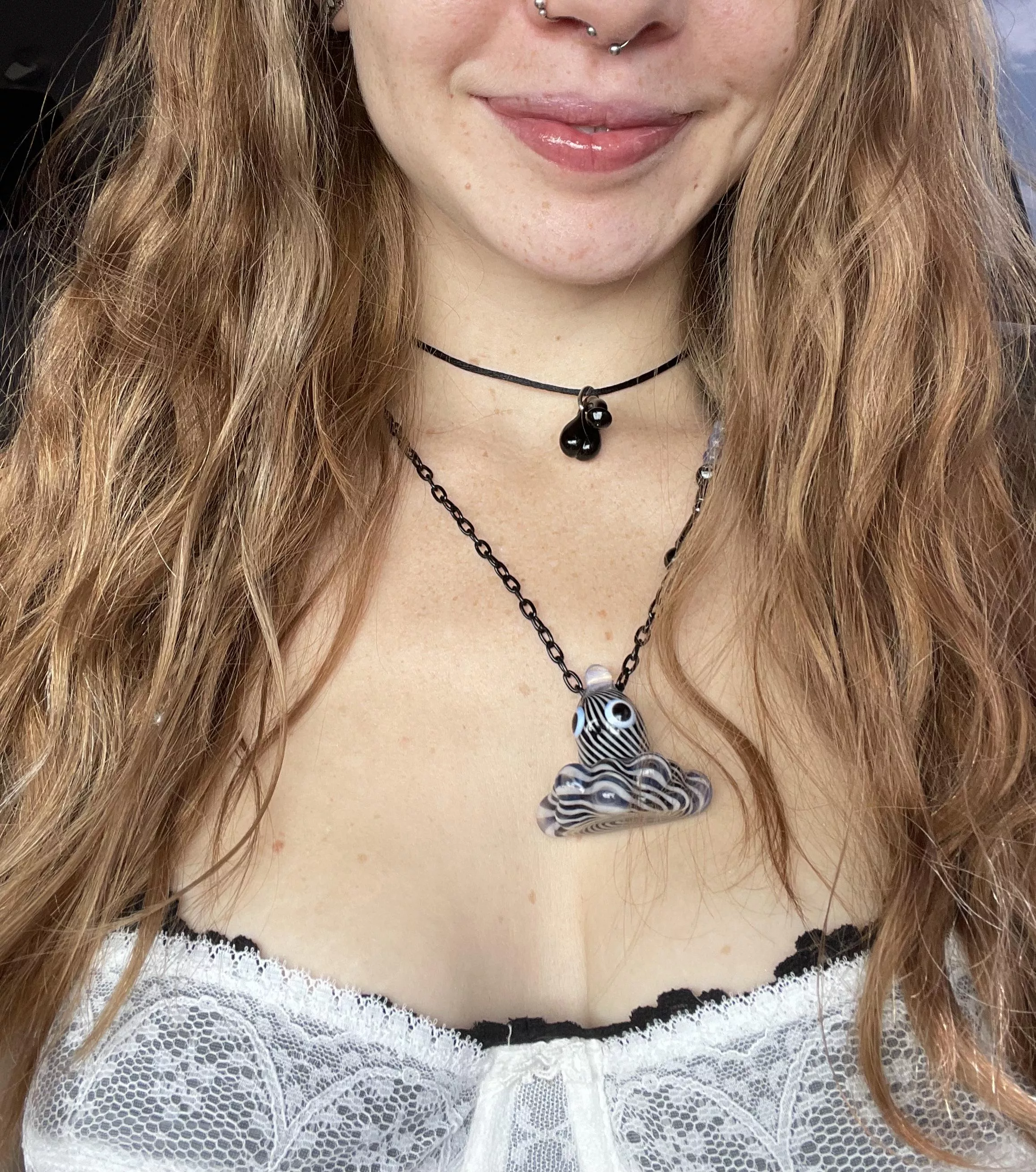 It’s only a partial selfie, but I surely felt cute in this photo.  posted by Stoniebby