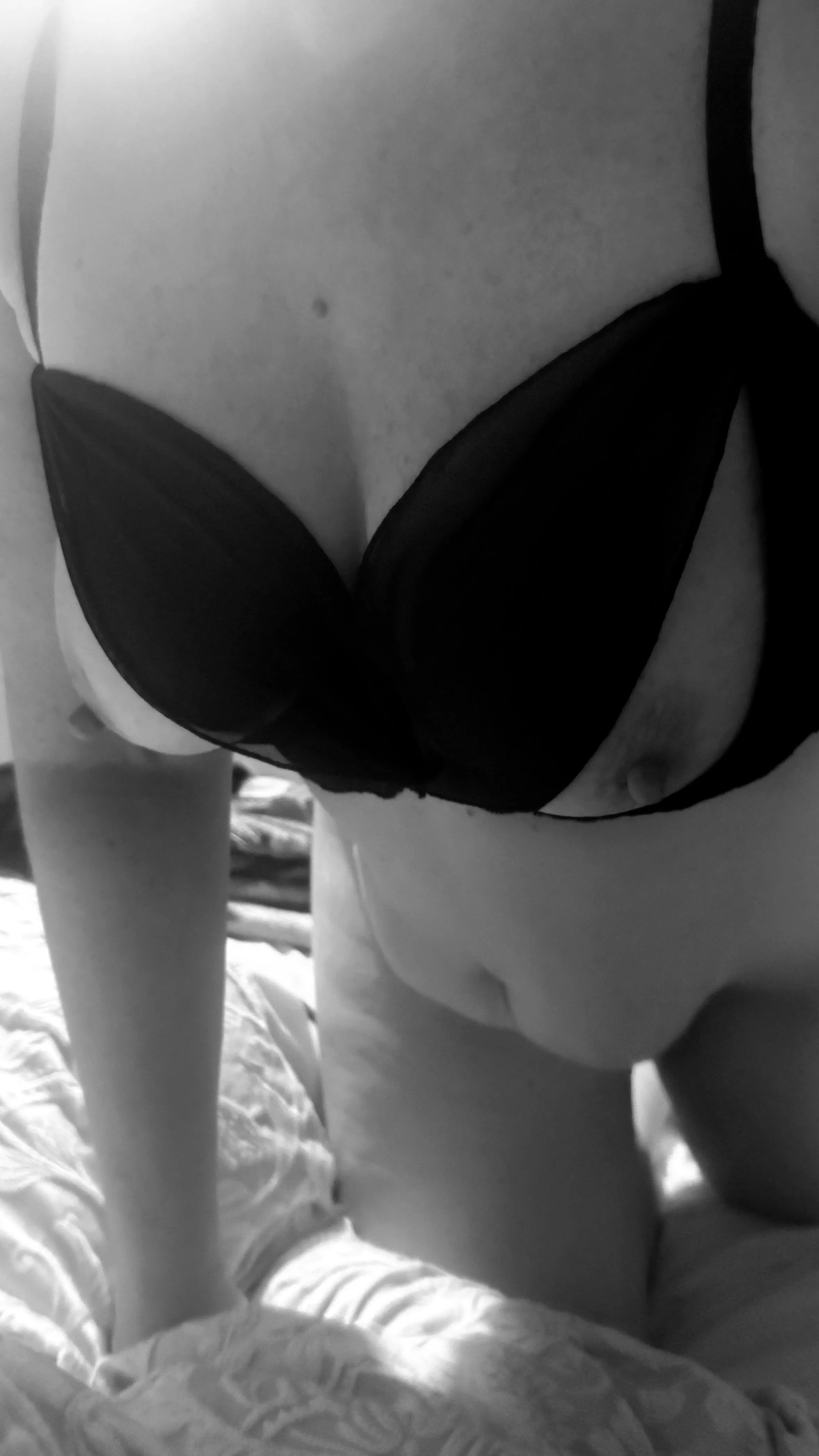 Join on the bed, we can be naughty. posted by Twoabreast