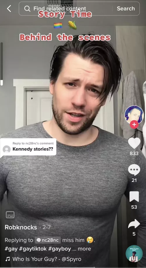 Kellan dishes on Tik Tok by SLCJacks