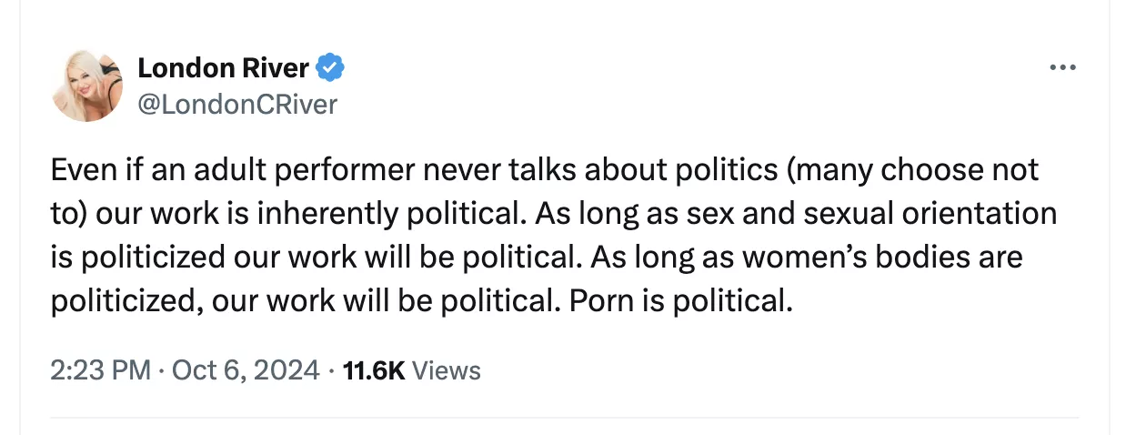 London River on politics  posted by DSCholly