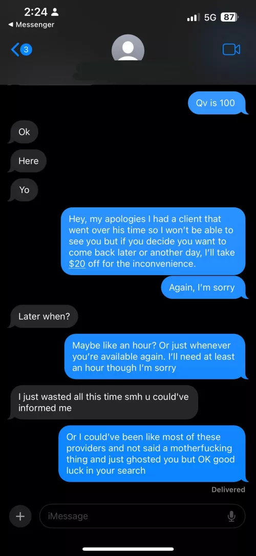 Offer a discount for the inconvenience still isn’t enough..  by SensationalAxo