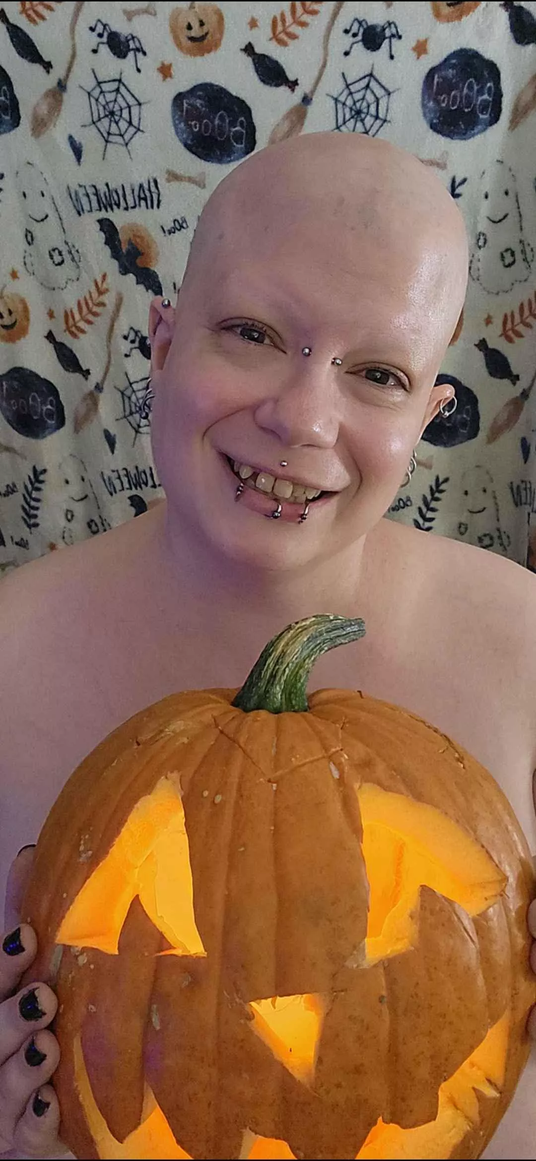 Shaved and spooky for Friday the 13th posted by BoneWitchNun