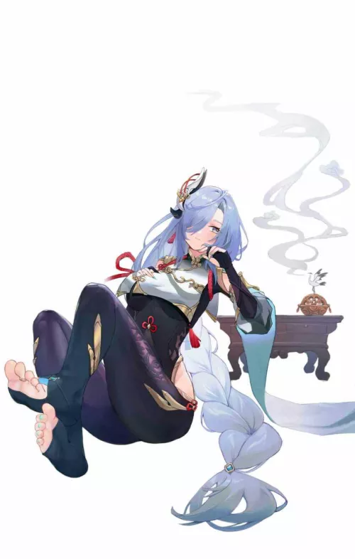 (Shenhe, Genshin Impact) by I_SNIFF_02_FARTS