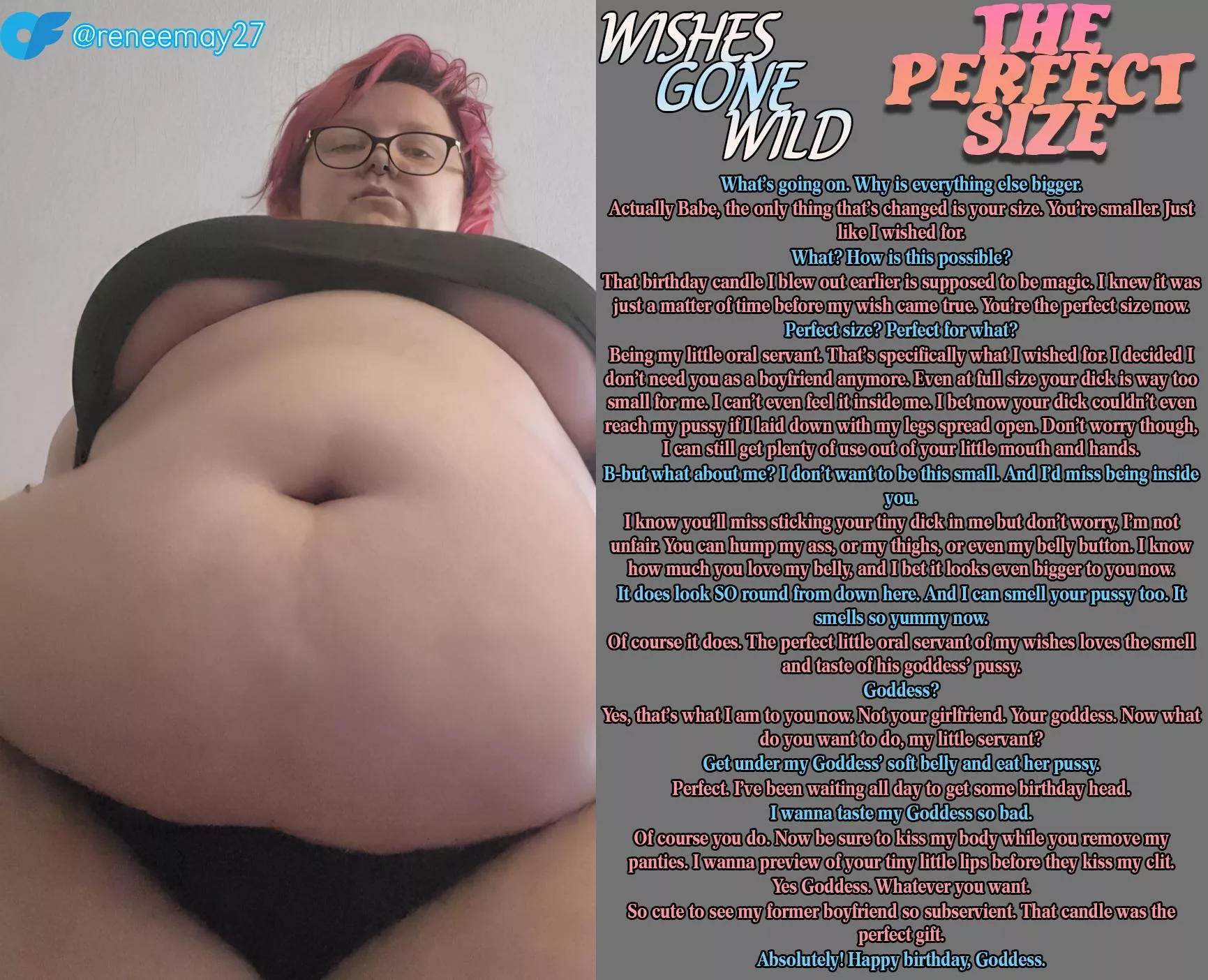 The Perfect Size posted by KinkyCaptionConvos