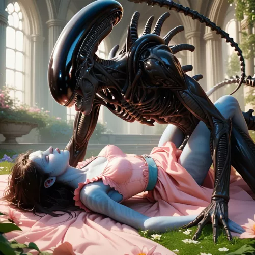 The xenomorph loves na'vi sluts by Psykpatient