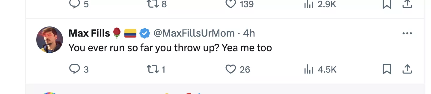 Today's Max Fills humble brag posted by DSCholly
