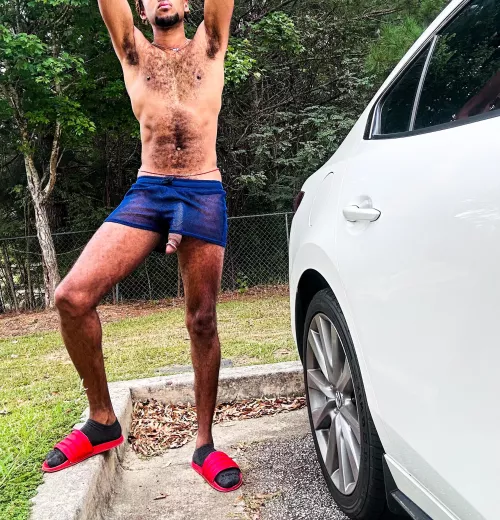 Went for a run in the park! by bigdicknudist