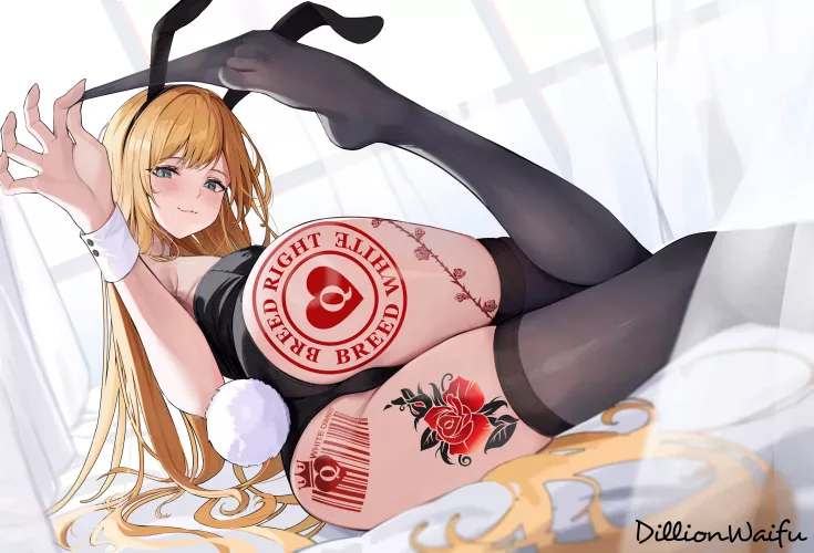 A BleachBunny prepares to satisfy | BleachedEdit by me by Different_Courage_75