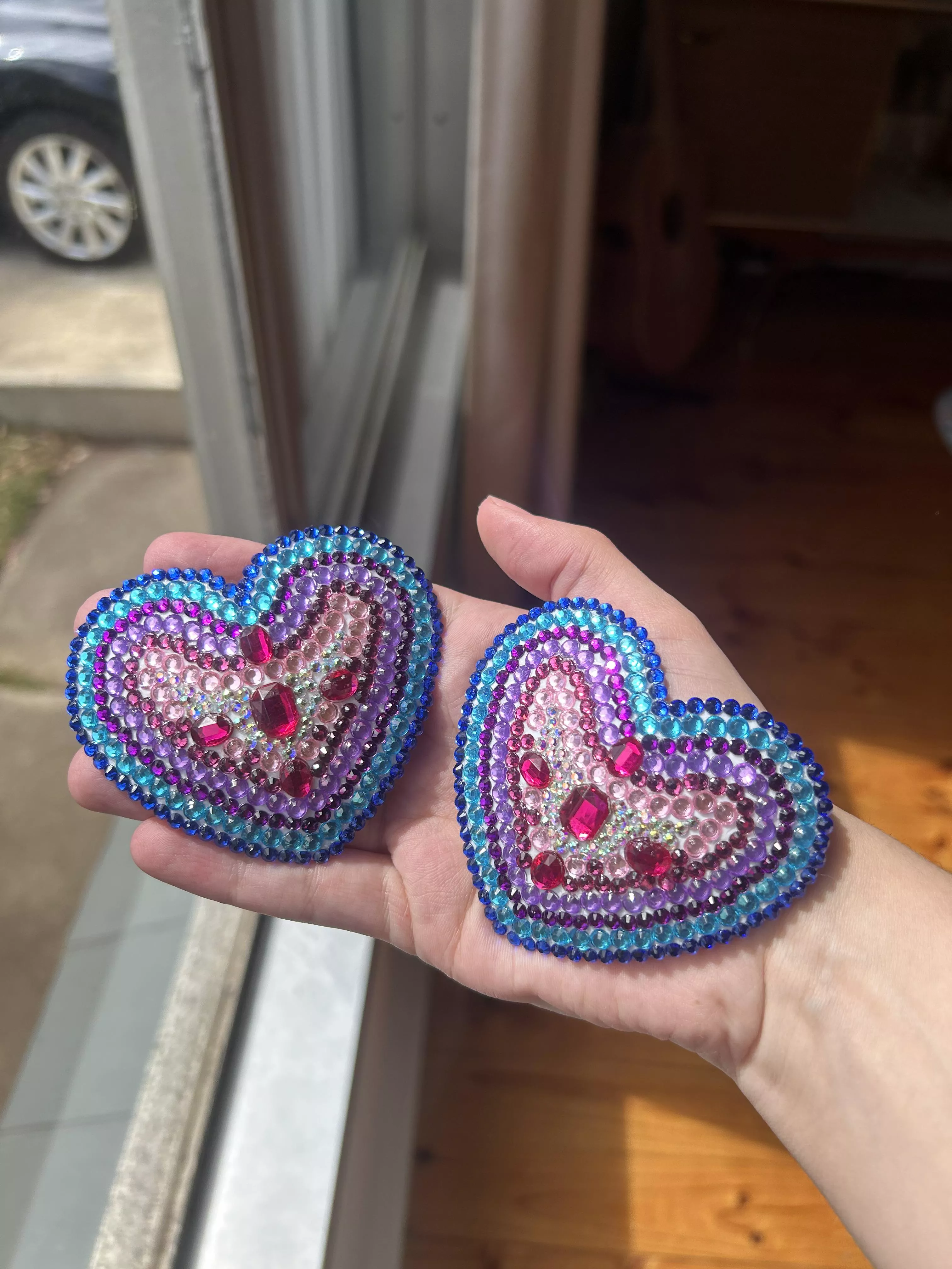 Bi pasties for an upcoming routine posted by SabreLeTigre