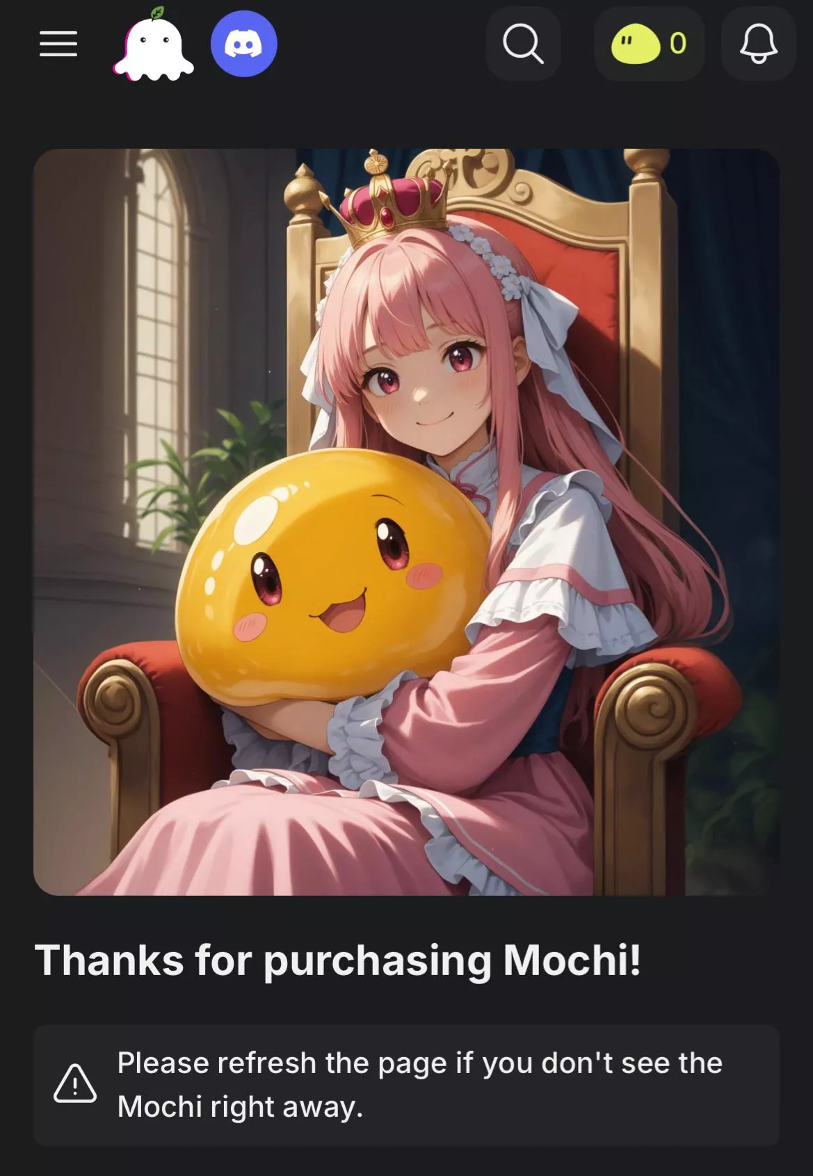 bought some mochi and refreshed several times, it’s been about an hour, and they’re still not on my balance yet… am i cooked lads? 💀 posted by pinkfluffybunnyy