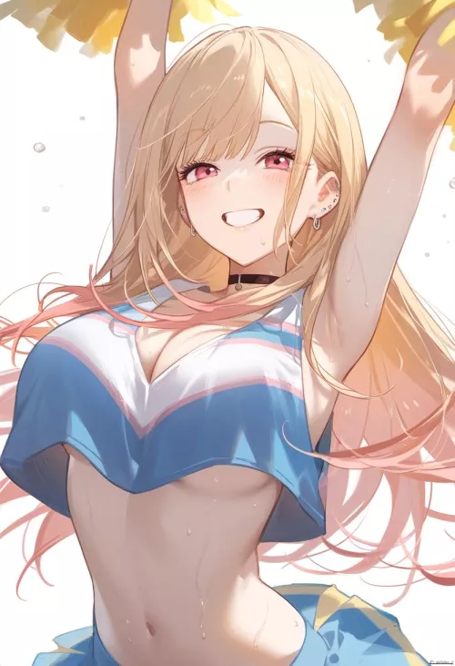 Cheerleader Marin Kitagawa  by CheetahSperm18