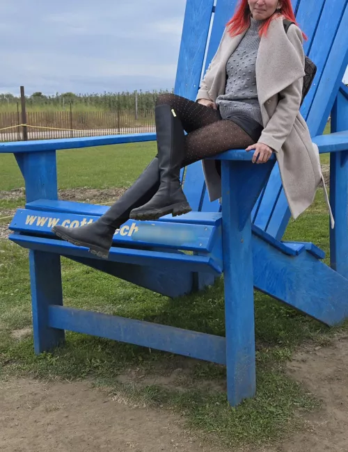 Day at the farm wearing falke.. by popruzhinka