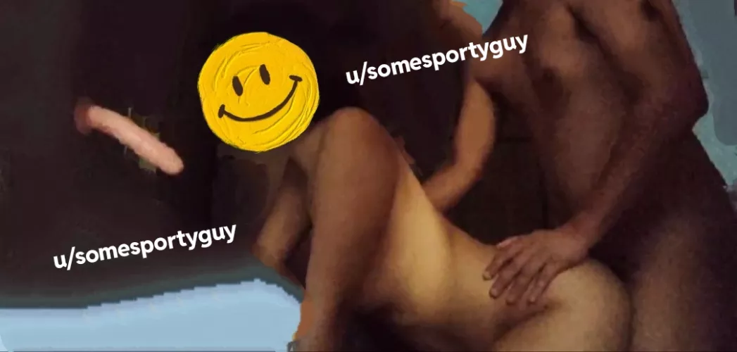 Doggy style with a long dildo in front of her 😋 by somesportyguy