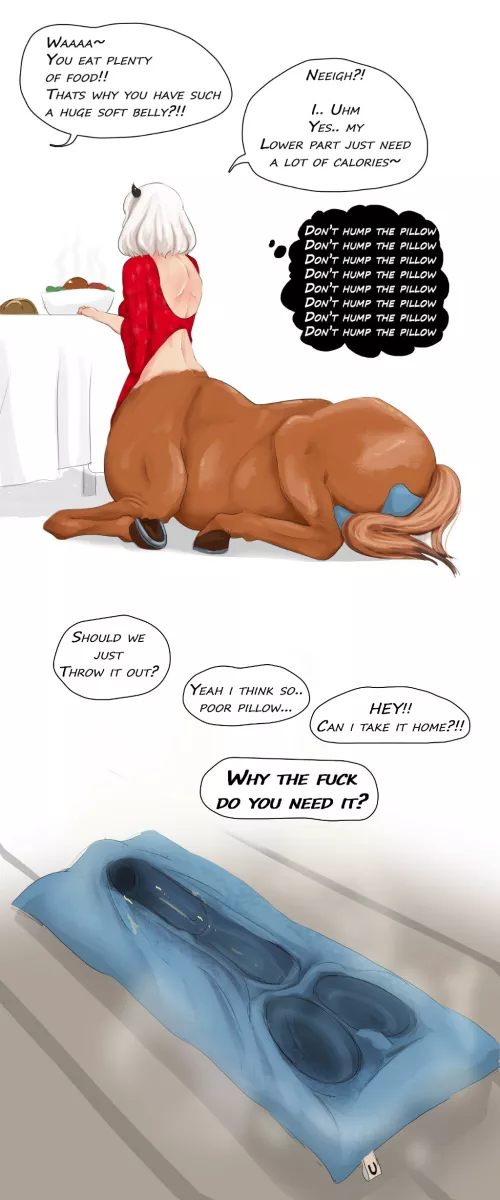 Don't ask questions and give me the pillow ! (art by YankLL) by Pseu-do69