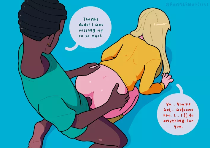 Helping out a bro (@PanNSFWartist1) [OC] by Pan_NSFWartist