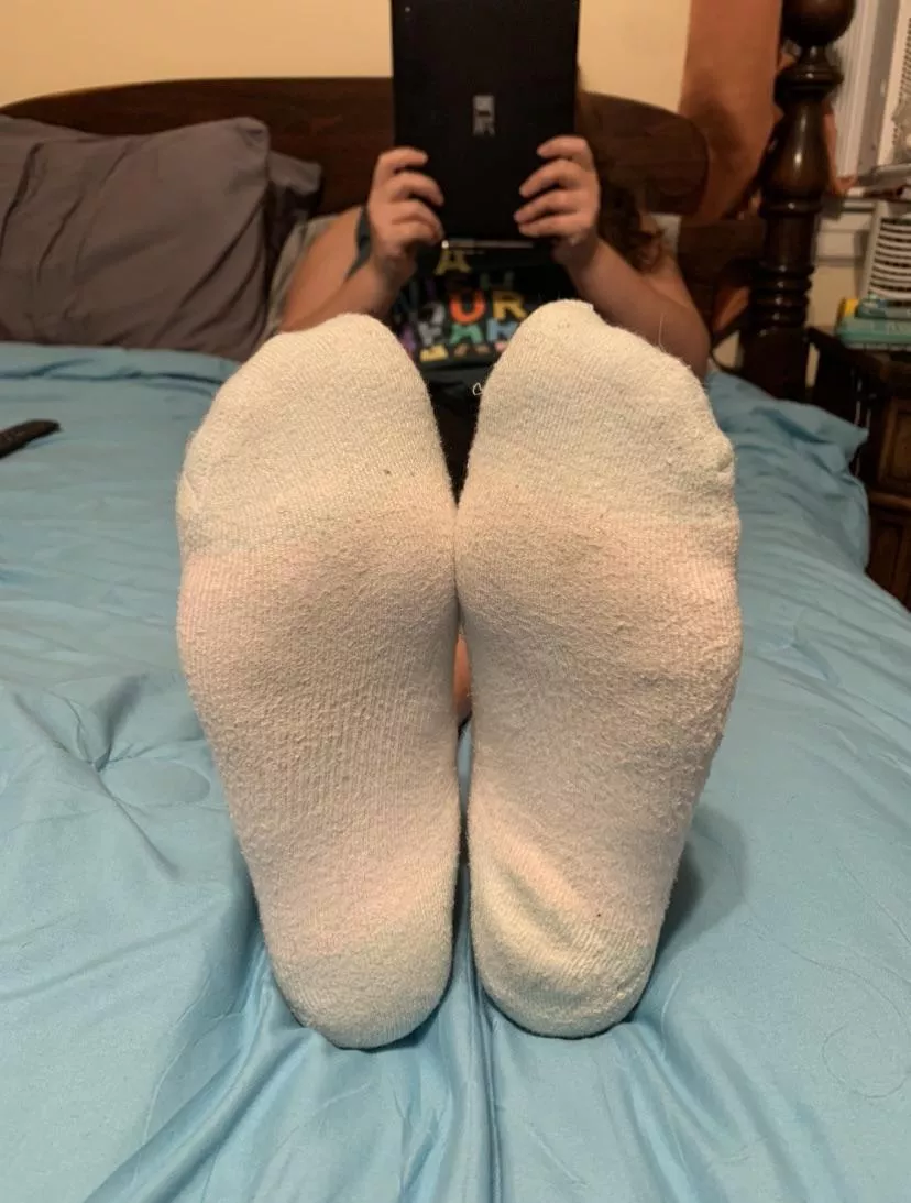 I need a man who love’s sniffing MILF socks to sample mine. I heard big feet make smellier socks 🙈💕 posted by Tattoo_Goddess420