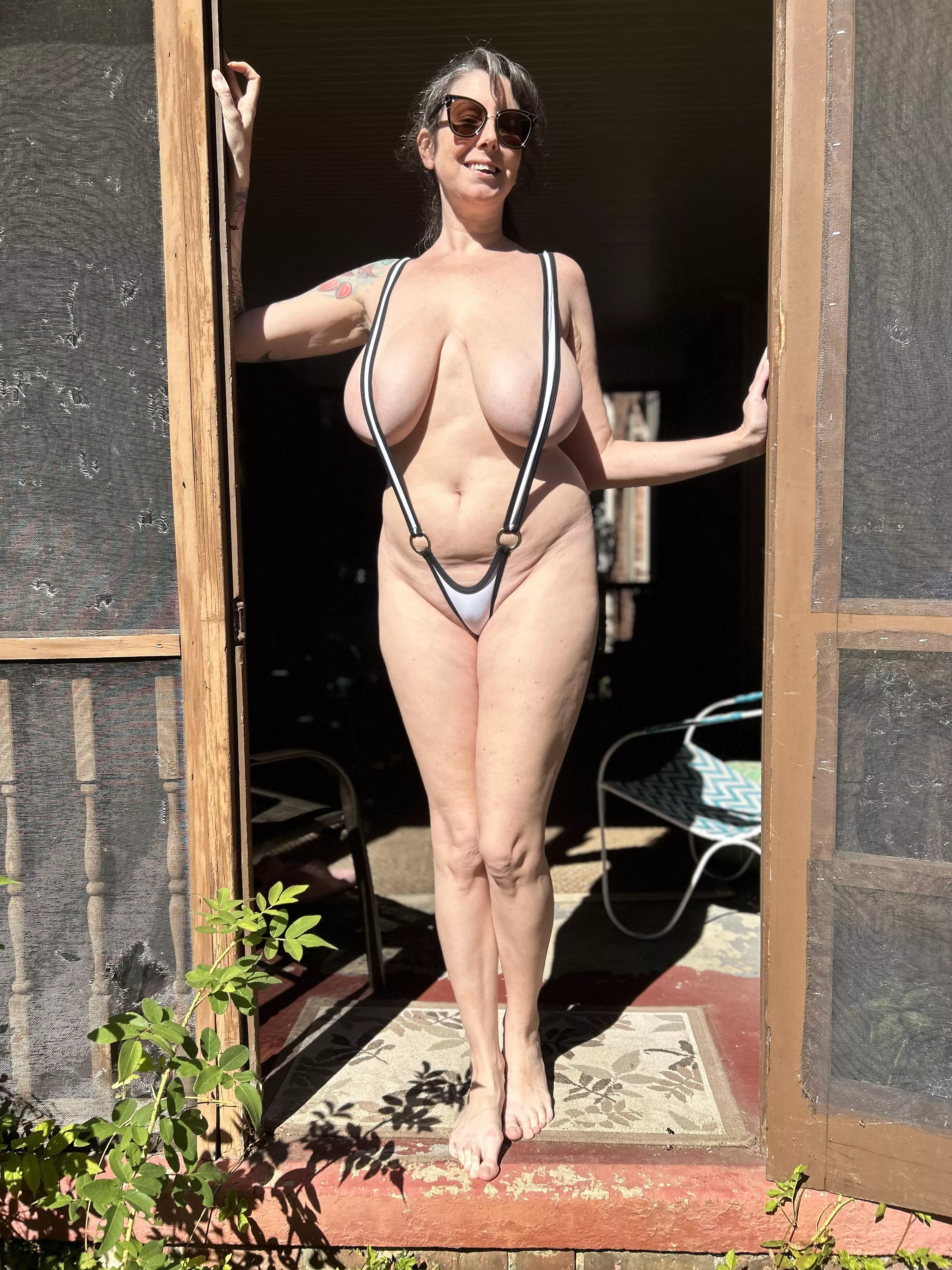 I’m 45, tell me your age if you still think I can rock this swimsuit…   posted by MrsPJHaverstock1