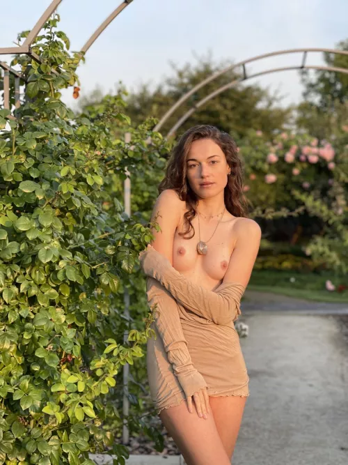 Lera in the flower garden by elcansky