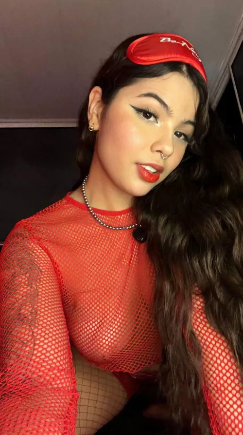 let me dominate you in this red lingerie  by Azure_Luv_Puppies