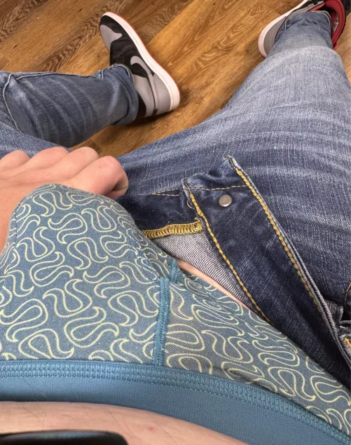 Love letting my bulge breathe (26) by pupper_cam