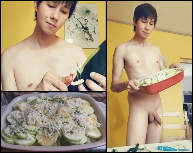 Making zucchini casserole by moyakmarat