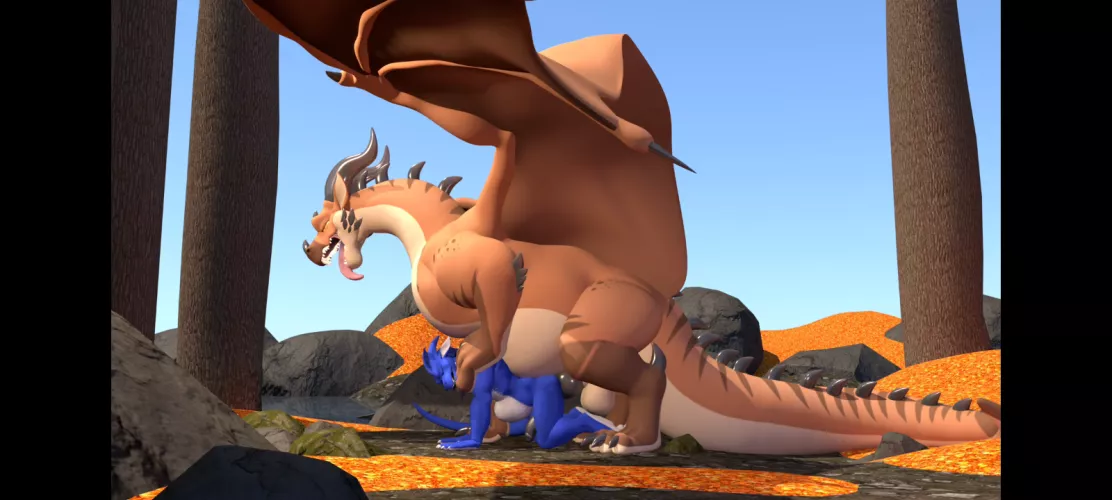 Malfaren pounding a dragon by Silvernapper2k