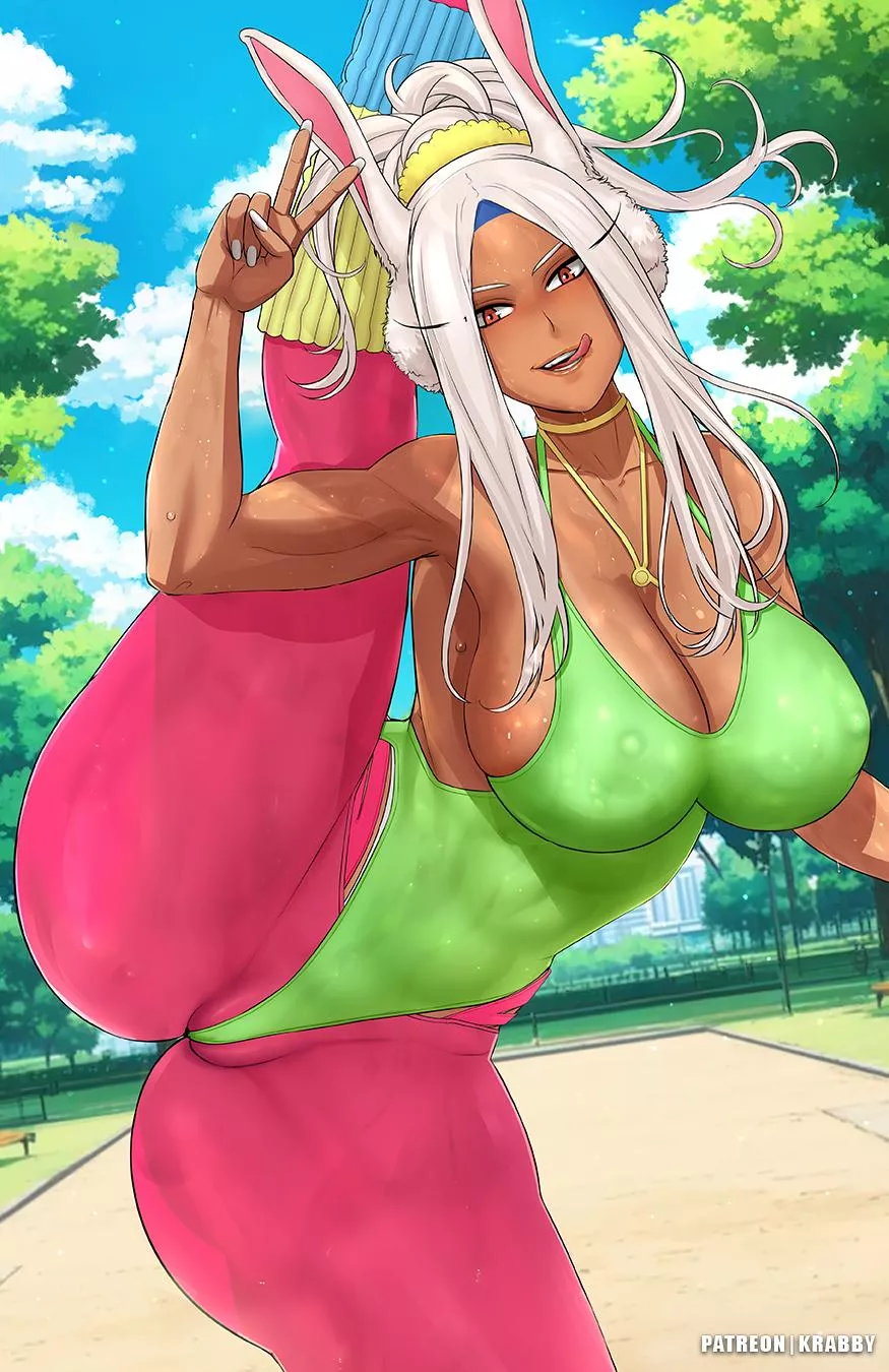 Miruko outdoor streaching posted by Mink-OwO