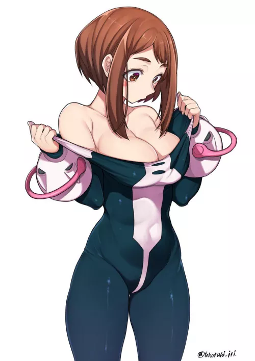 Ochako uraraka Undressing (Takatwki iti) [My hero academia] by Seaquences