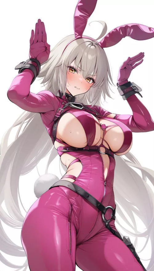 Pink Bunny Jalter [Fate/GO] by CheetahSperm18