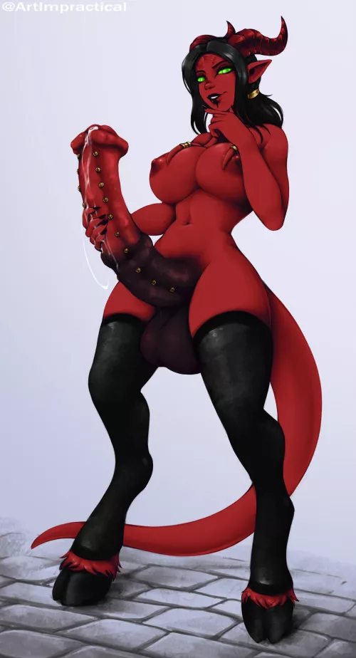 Red hot draenei (Impractical) by thisisntreal459