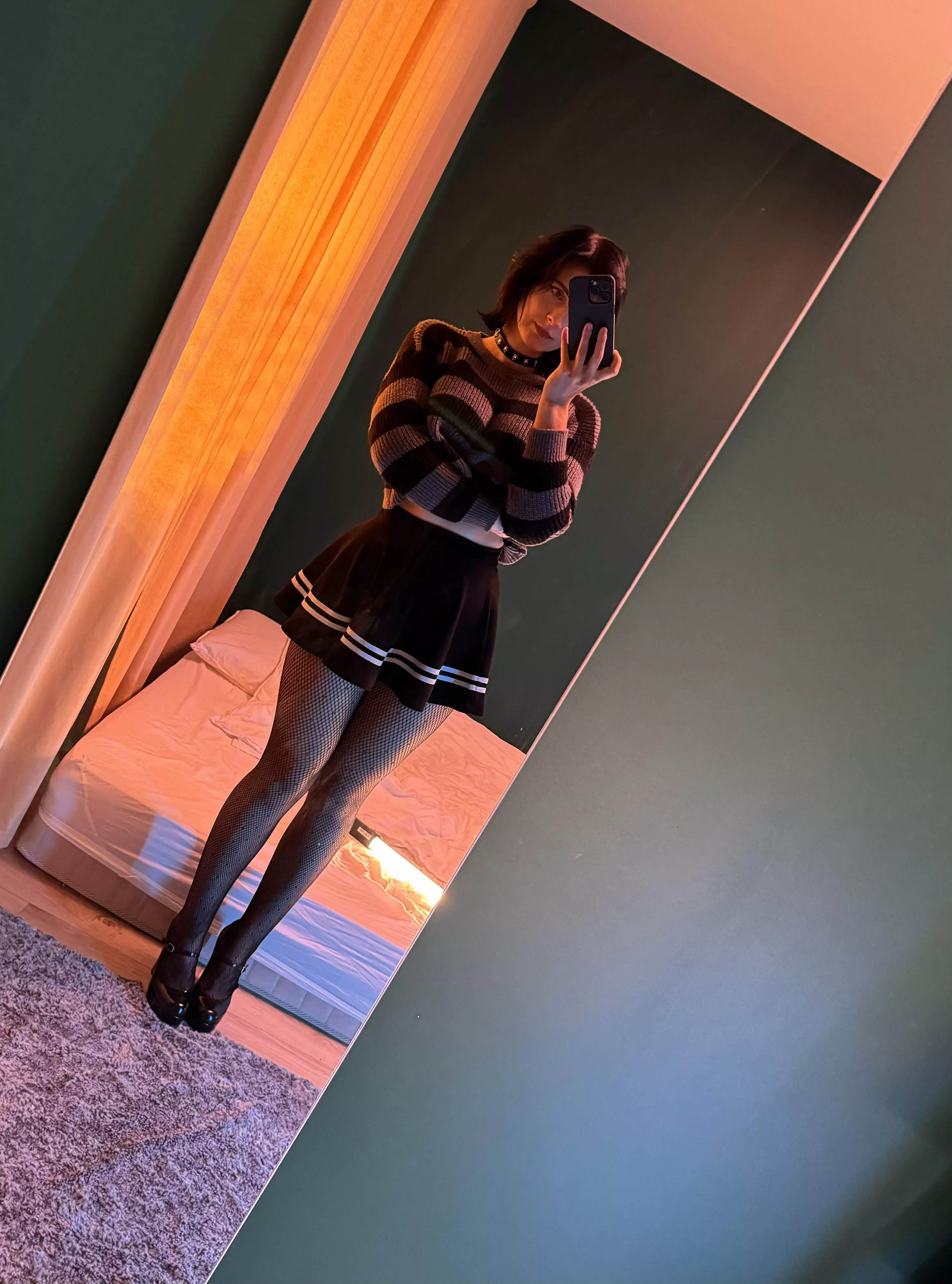 Short skirt so you can see more of my legs  posted by mikomiaumiau