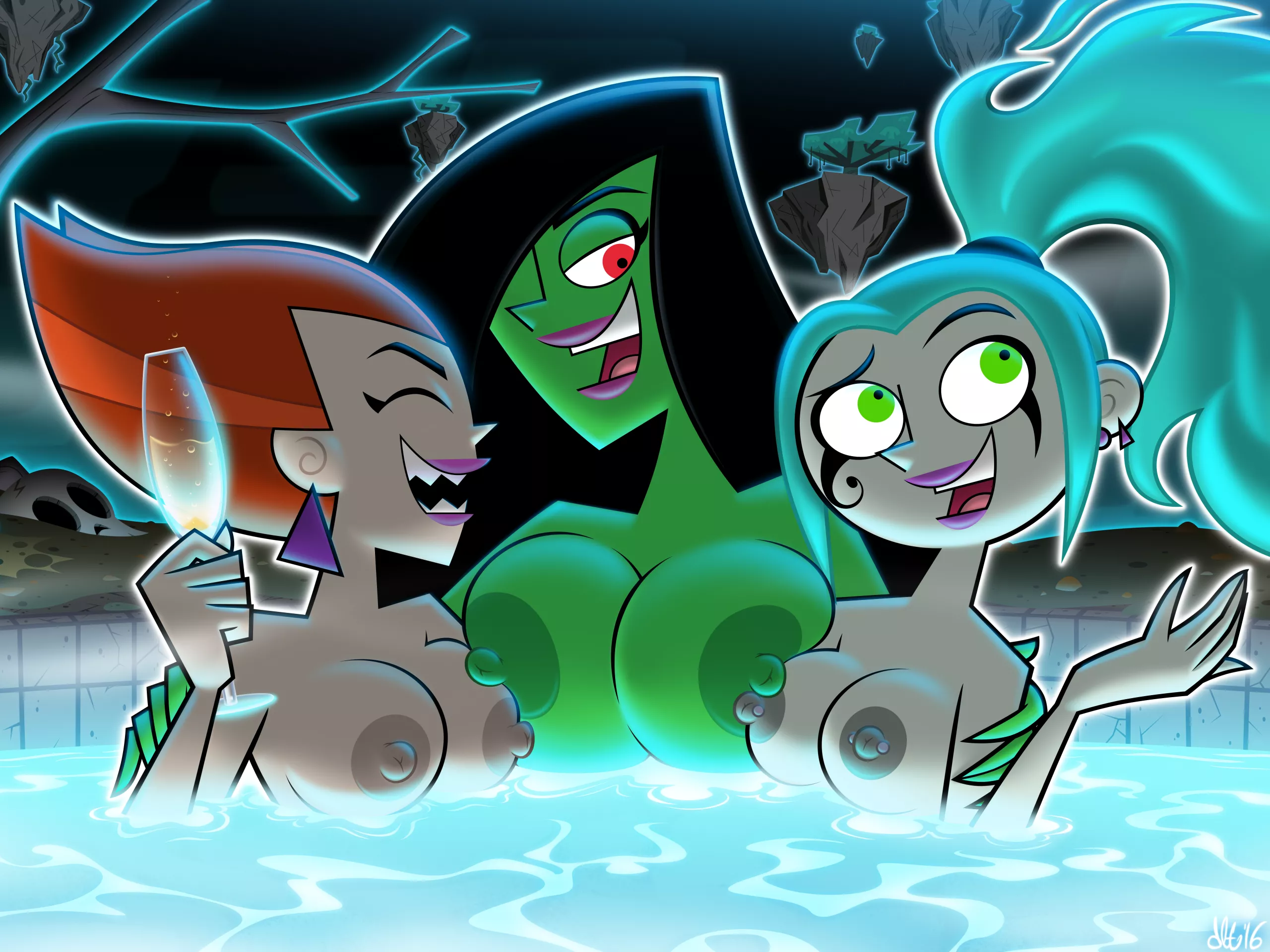 Spectra, Desiree and Ember (dlt) posted by BySmoke21