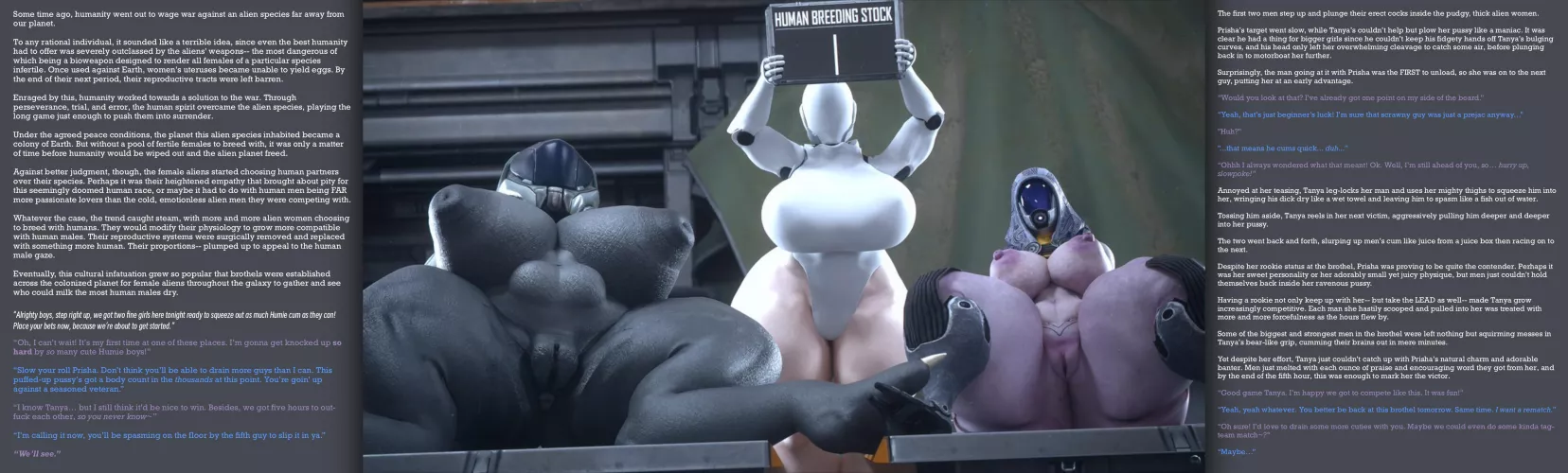 The Human Milking Brothel- POLL IN COMMENTS [Femdom] [Non-Human] [Monster Girls] [Teasing] [Rough Sex] [Orgy] [Brothel] [Competition] [Artist: Runn1nOn] by Primary-Original3990