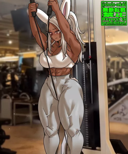 Trying out a new exercise  by Mink-OwO